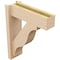 Ekena Millwork 5 1/2-in W x 16-in D x 20-in H Funston Block Rough Cedar Woodgrain TimberThane Outlooker, Primed Tan OUTUR055X16X20FST44RCPR - alternate 2